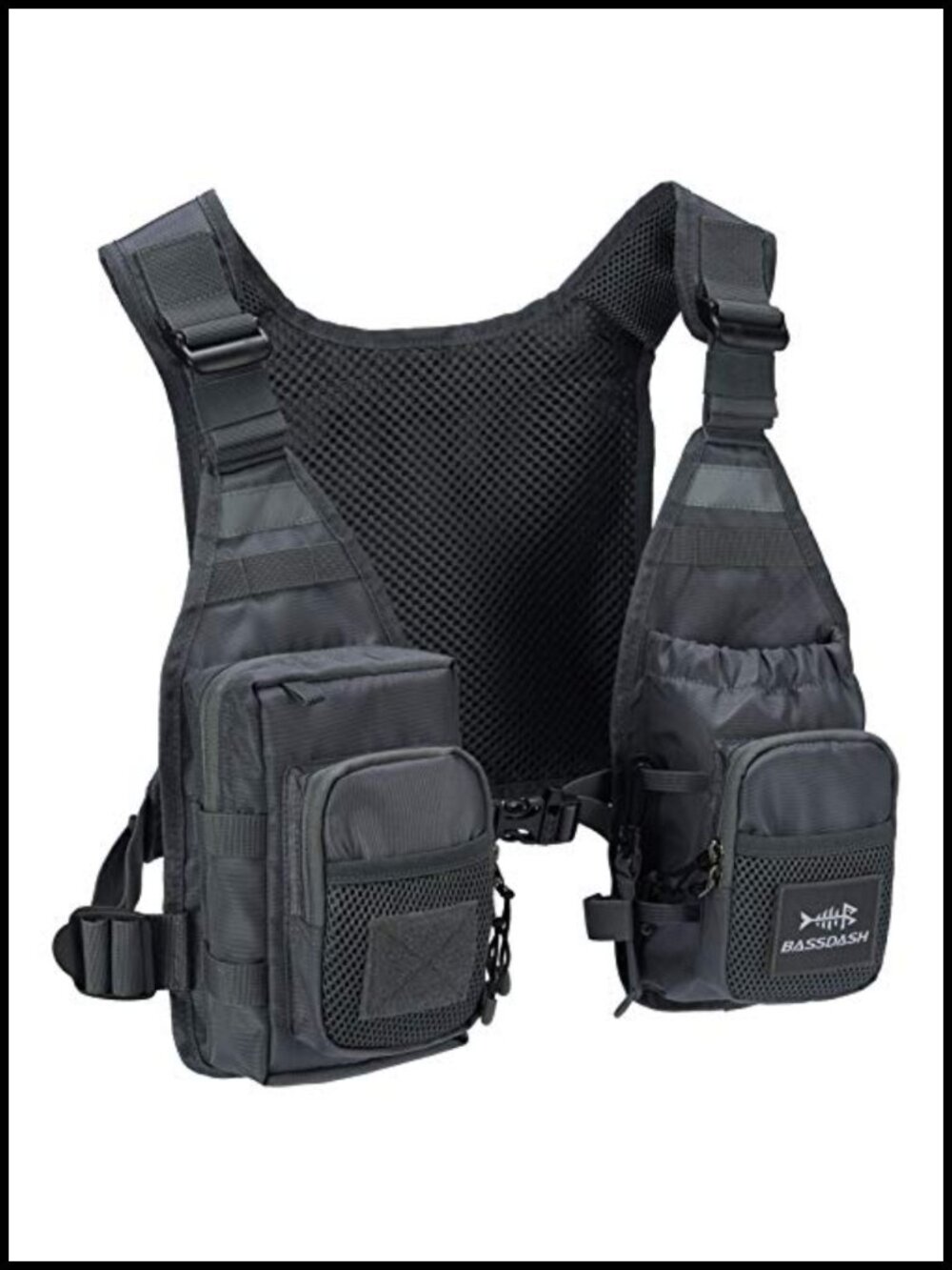 Ultra Lightweight Fly Fishing Vest Chest Pack 10-Pocket Portable